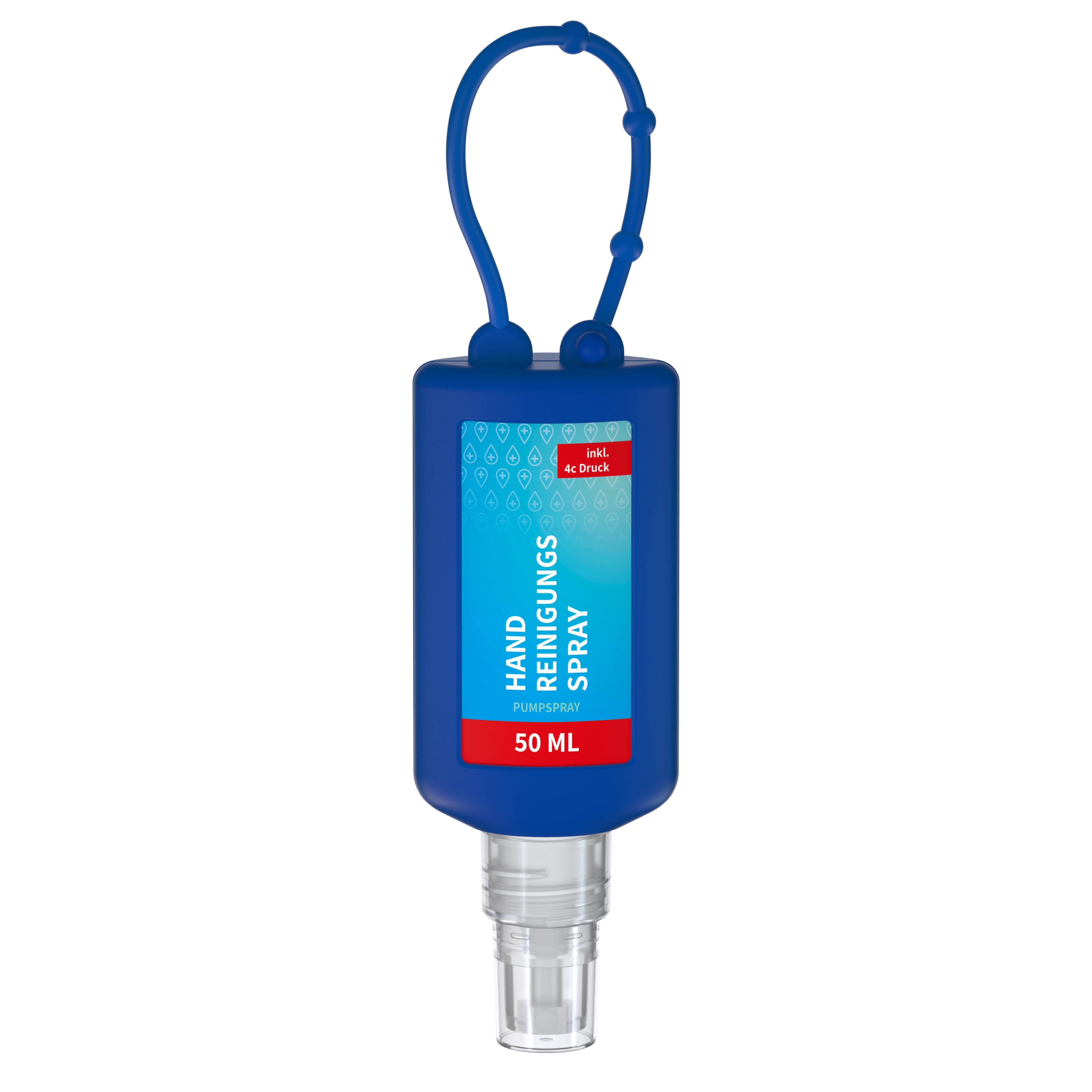 50 ml Bumper blau - Handreinigungsspray (alk.) - Body Label