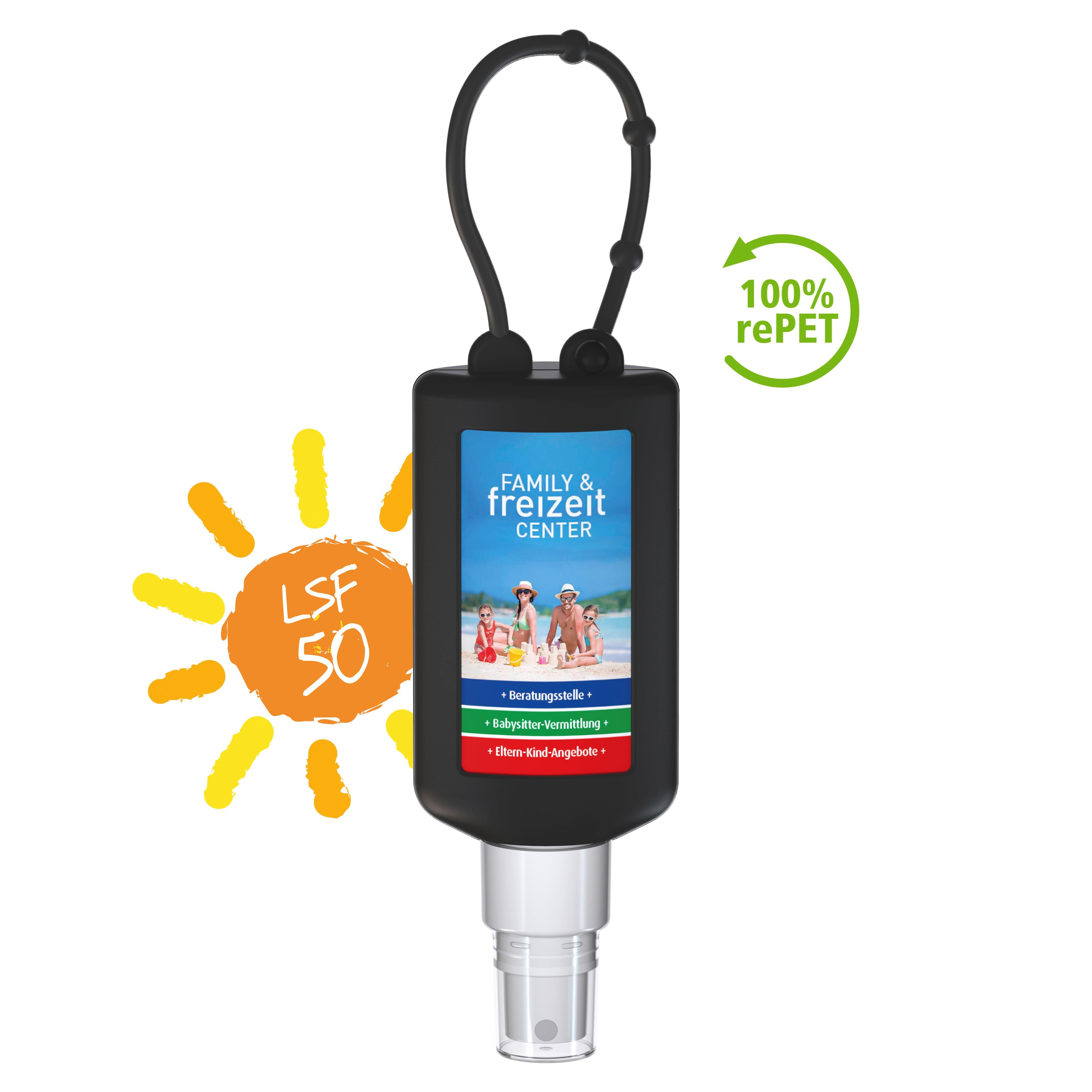 50 ml Bumper schwarz - Sonnenschutzspray LSF 50 - Body Label