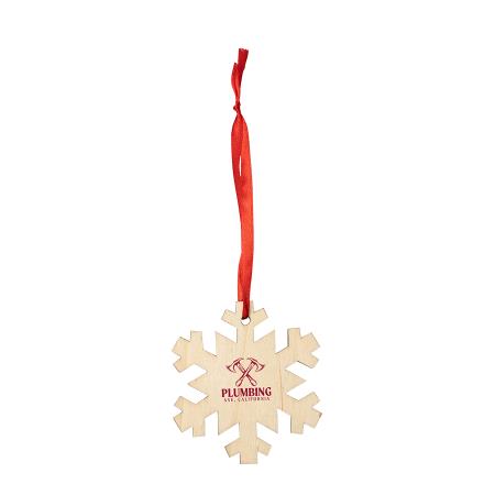 JINGLE Weihnachtsdekorationen aus Holz, Schneeflocke