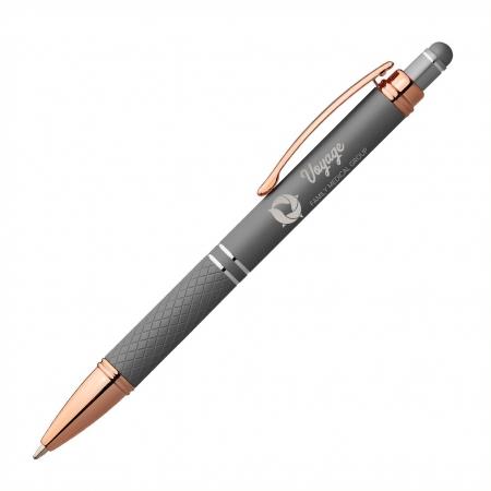 SAGAR Stylus Soft Touch Kugelschreiber Rose Gold mit Laser Gravur