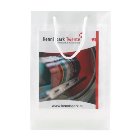 Tragetasche transparent mit 2 Fenstern A5 UNBEDRUCKT