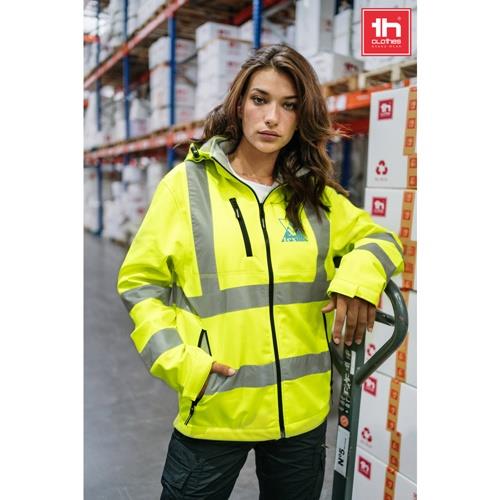THC ZAGREB WORK. Softshell-Jacke mit hoher Sichtbarkeit (Unisex)