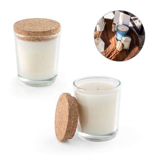 ZEN 80. Aromatische Kerze in einem Glasbecher mit Korkdeckel 80 g