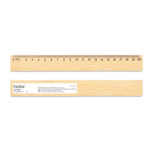 WESLEY 20. Lineal aus Kiefernholz mit 20 cm Skala