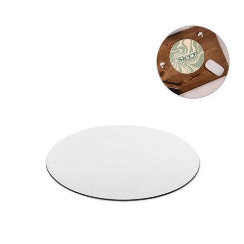 BLAIR ROUND. Rundes Mauspad mit Gummibasis