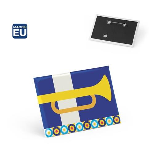 Button P´IN 14. Button P´IN 14. Rechteckiger horizontaler Pin mit Broschennadel